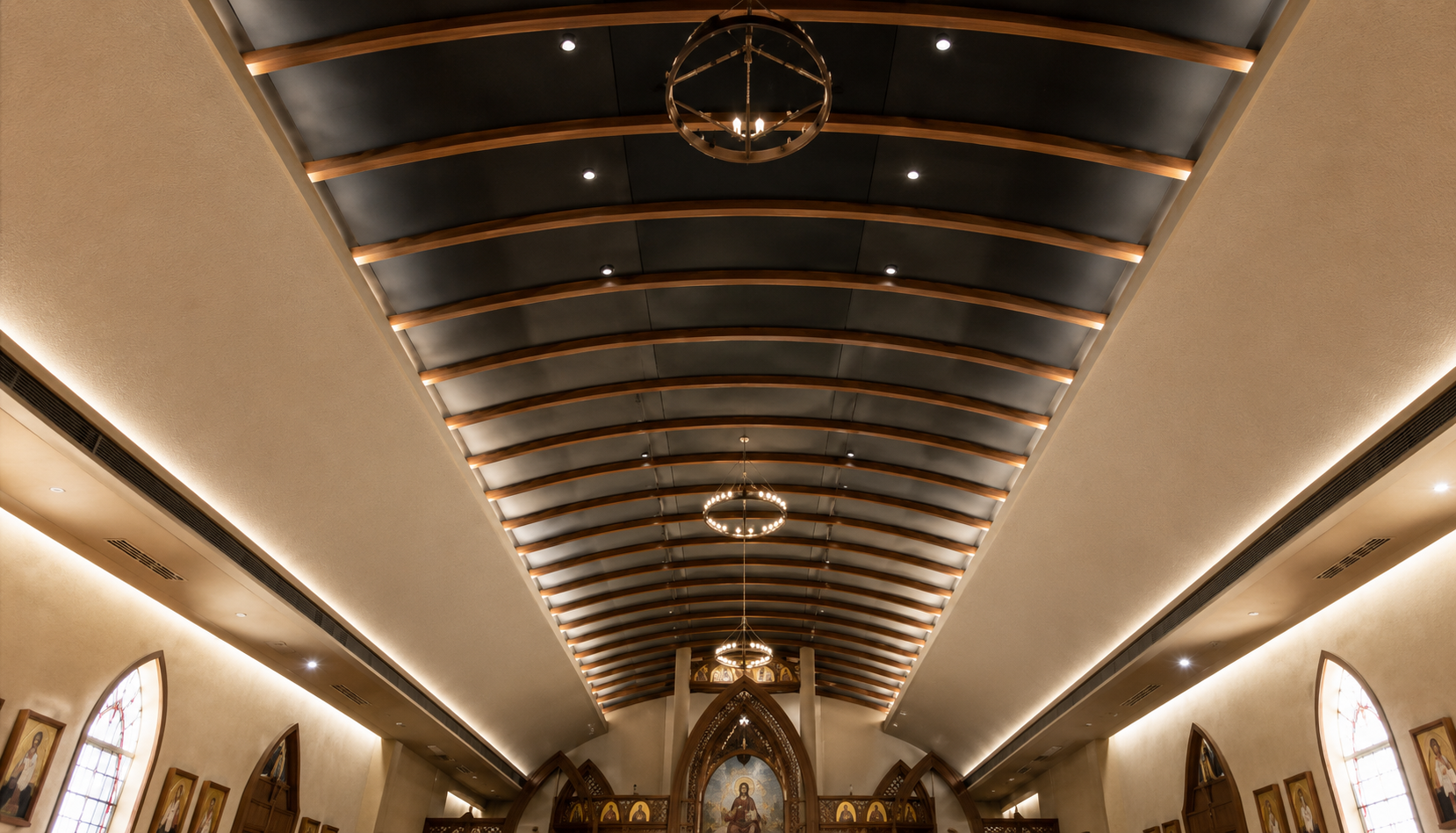 Wooden Ceiling Rib (9.47m curved)