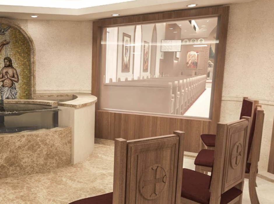 Baptism See-Through Window (1.76m)